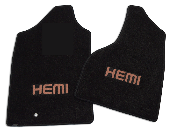 "HEMI" 04-05 Dodge Ram Truck Floor Mats Rumble Bee-Daytona-GTX - Click Image to Close